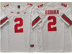 Ohio State Buckeyes #2 Emeka Egbuka White College Football F.U.S.E. Limited Jersey