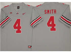 Ohio State Buckeyes #4 Jeremiah Smith Gray College Football F.U.S.E. Limited Jersey