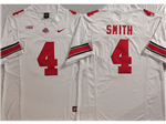 Ohio State Buckeyes #4 Jeremiah Smith White College Football F.U.S.E. Limited Jersey