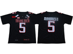 Texas Tech Red Raiders #5 Patrick Mahomes Black College Football Jersey