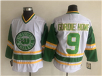 Hartford Whalers #9 Gordie Howe Vintage CCM White Jersey