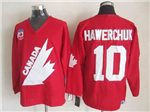 1991 Canada Cup Team Canada #10 Dale Hawerchuk CCM Vintage Red Hockey Jersey