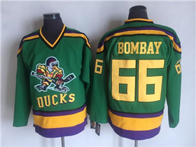 The Mighty Ducks #66 Gordon Bombay Vintage CCM Green Movie Jersey