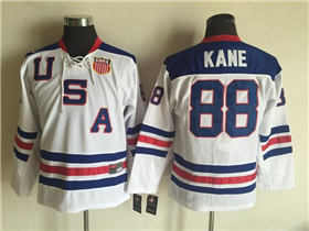 2010 Winter Olympics Team USA #88 Patrick Kane Youth White Hockey Jersey