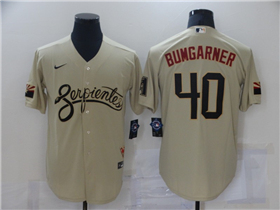 Arizona Diamondbacks #40 Madison Bumgarner Gold 2021 City Connect Cool Base Jersey 