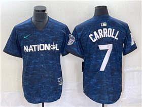 National League Arizona Diamondbacks #7 Corbin Carroll Navy 2023 MLB All-Star Game Jersey