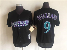 Arizona Diamondbacks #9 Matt Williams Throwback Black Mesh Batting Practice Jersey