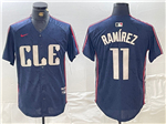 Cleveland Guardians #11 Jose Ramirez Navy 2024 City Connect Limited Jersey