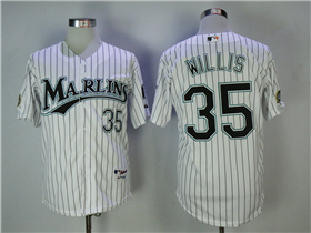 Florida Marlins #35 Dontrelle Willis White Pinstripe 2003 World Series Champions Jersey