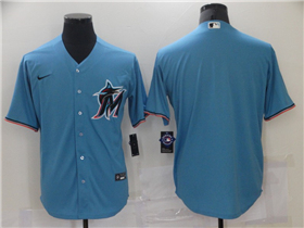 Miami Marlins Alternate Blue Cool Base Team Jersey