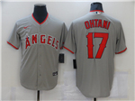 Los Angeles Angels #17 Shohei Ohtani Gray Cool Base Jersey