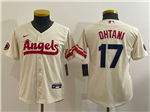 Los Angeles Angels #17 Shohei Ohtani Youth Cream 2022 City Connect Jersey