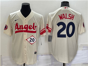 Los Angeles Angels #20 Jared Walsh Cream 2022 City Connect Jersey