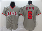 Los Angeles Angels #6 Anthony Rendon Gray Cool Base Jersey