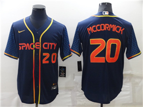 Houston Astros #20 Chas McCormick 2022 Navy City Connect Cool Base Jersey