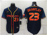 Houston Astros #23 Michael Brantley 2022 Navy City Connect Cool Base Jersey