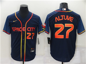 Houston Astros #27 Jose Altuve 2022 Navy City Connect Cool Base Jersey