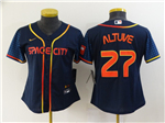 Houston Astros #27 Jose Altuve Women's 2022 Navy City Connect Cool Base Jersey