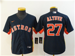 Houston Astros #27 José Altuve Youth Navy Cool Base Jersey