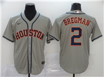 Houston Astros #2 Alex Bregman Gray Cool Base Jersey