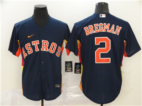 Houston Astros #2 Alex Bregman Navy Cool Base Jersey