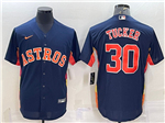 Houston Astros #30 Kyle Tucker Navy Cool Base Jersey