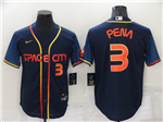 Houston Astros #3 Jeremy Pena 2022 Navy City Connect Cool Base Jersey