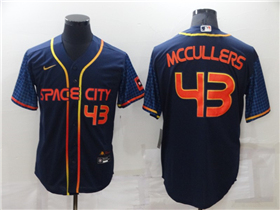 Houston Astros #43 Lance McCullers Jr. 2022 Navy City Connect Cool Base Jersey