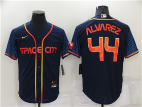 Houston Astros #44 Yordan Álvarez 2022 Navy City Connect Cool Base Jersey