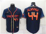 Houston Astros #44 Yordan Álvarez 2022 Navy City Connect Cool Base Jersey