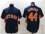 Houston Astros #44 Yordan Álvarez Navy Cool Base Jersey