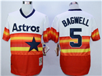 Houston Astros #5 Jeff Bagwell Throwback Rainbow Cooperstown Jersey