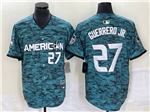 American League Toronto Blue Jays #27 Vladimir Guerrero Jr. Teal 2023 MLB All-Star Game Jersey