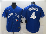 Toronto Blue Jays #4 George Springer Blue Cool Base Jersey