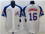 Atlanta Braves #16 Travis d'Arnaud White 2023 City Connect Jersey