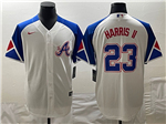 Atlanta Braves #23 Michael Harris White 2023 City Connect Jersey