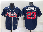 Atlanta Braves #23 Michael Harris II Navy Cool Base Jersey