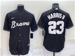 Atlanta Braves #23 Michael Harris II Black Turn Back The Clock Cool Base Jersey