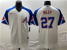 Atlanta Braves #27 Austin Riley White 2023 City Connect Jersey