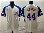 Atlanta Braves #44 Hank Aaron White 2023 City Connect Jersey