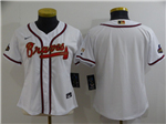 Atlanta Braves Women's White 2022 Gold Program Cool Base Team Jersey