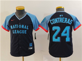 National League #24 William Contreras Youth Navy 2024 MLB All-Star Game Limited Jersey