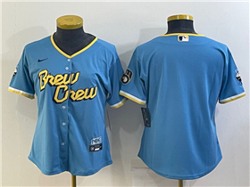 Milwaukee Brewers Women's Powder Blue 2022 City Connect Team Jersey