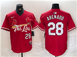 St. Louis Cardinals #28 Nolan Arenado Red 2024 City Connect Limited Jersey