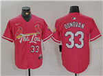 St. Louis Cardinals #33 Brendan Donovan Red 2024 City Connect Limited Jersey