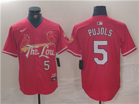 St. Louis Cardinals #5 Albert Pujols Red 2024 City Connect Limited Jersey