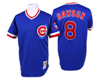 Chicago Cubs #8 Andre Dawson 1987 Throwback Blue Jersey