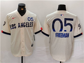 Los Angeles Dodgers #05 Freddie Freeman Cream 2024 City Connect Limited Jersey