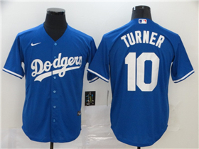 Los Angeles Dodgers #10 Justin Turner Royal Blue Cool Base Jersey