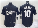 Los Angeles Dodgers #10 Justin Turner Black Turn Back The Clock Jersey